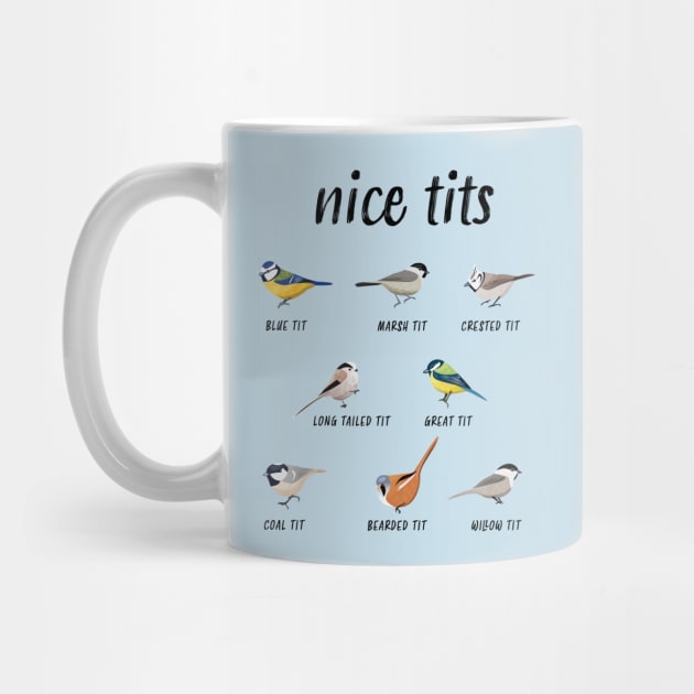 Funny nice tits bird watching Christmas gift for birder birdwatcher & birding fan by qwertydesigns